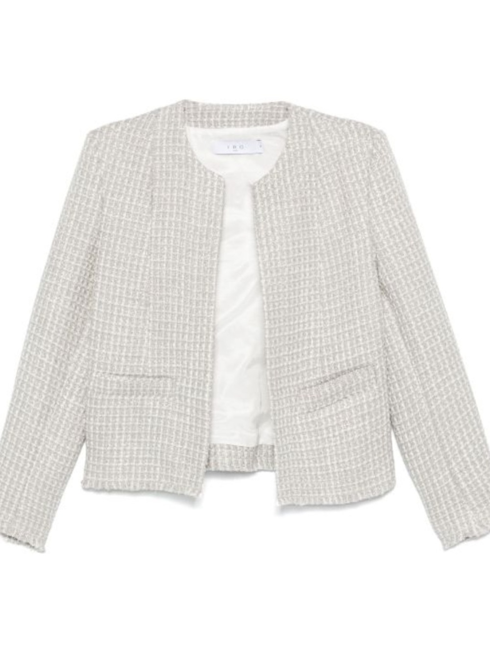 IRO Paris Joulia Silver-White Textured Jacket